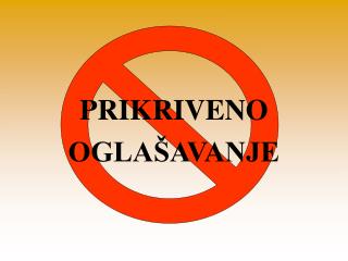 prikriveno ogla avanje