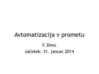 avtomatizacija v prometu