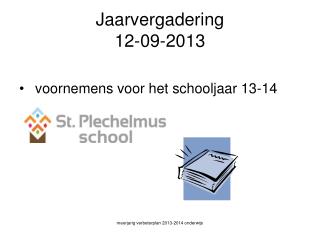 jaarvergadering 12 09 2013