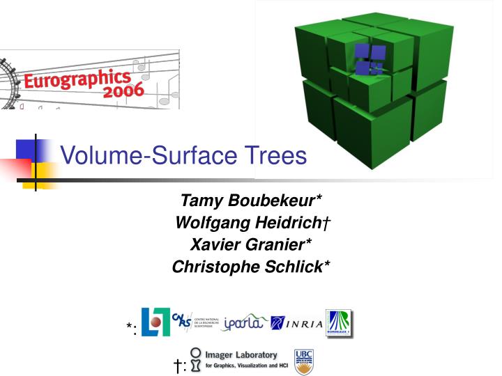 volume surface trees