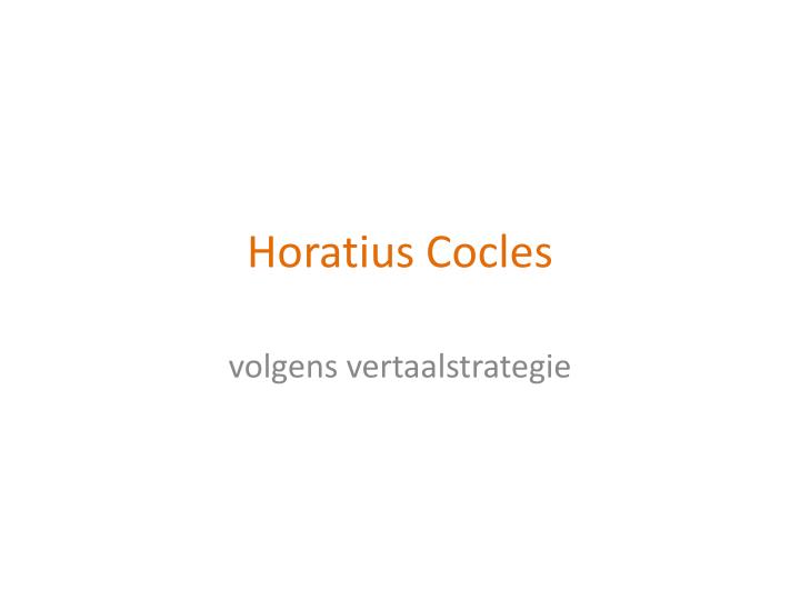 horatius cocles