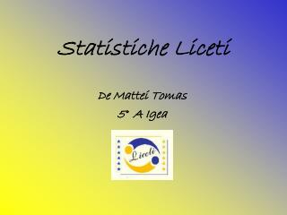 statistiche liceti