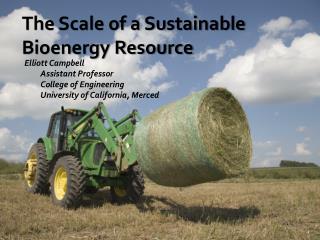 The Scale of a Sustainable Bioenergy Resource