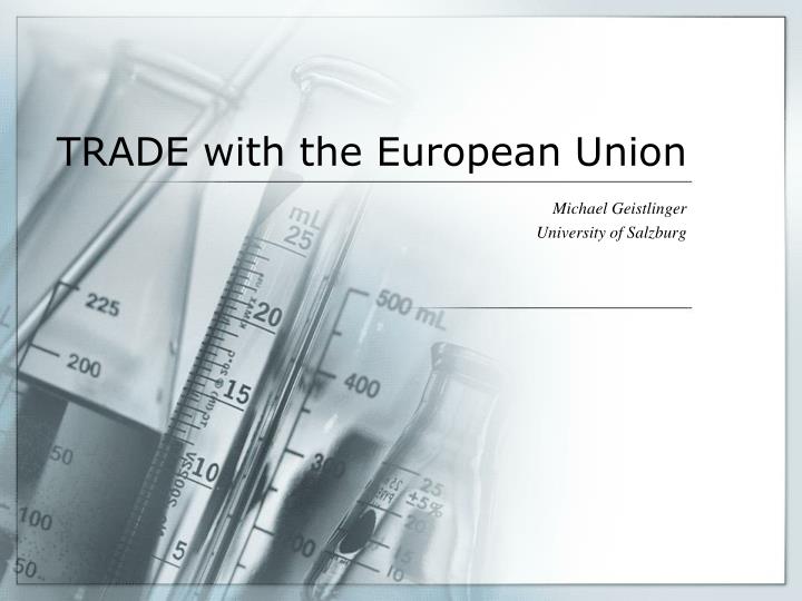 trade with the european union