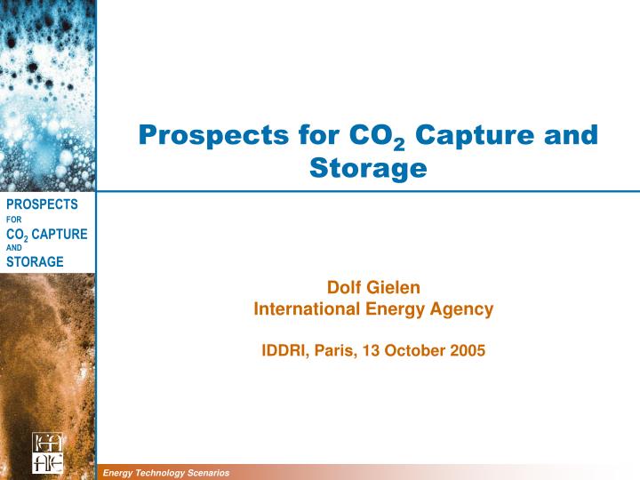 prospects for co 2 capture and storage