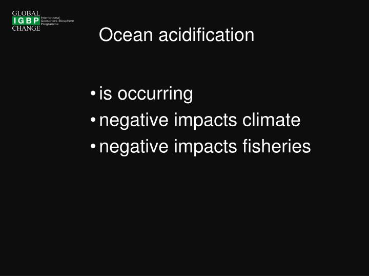 ocean acidification