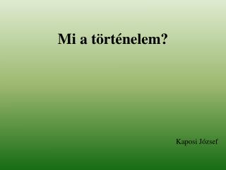mi a t rt nelem