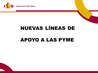 nuevas l neas de apoyo a las pyme