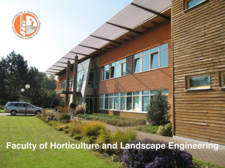 faculty of horticulture and landscape engineering