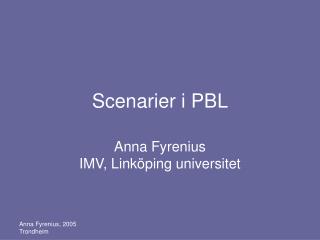 scenarier i pbl