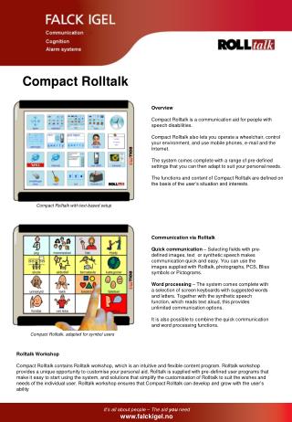 Compact Rolltalk