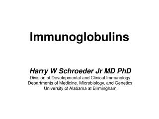 Immunoglobulins
