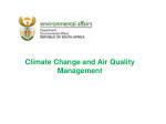 Climate Change and Air Quality Management - slide 1
