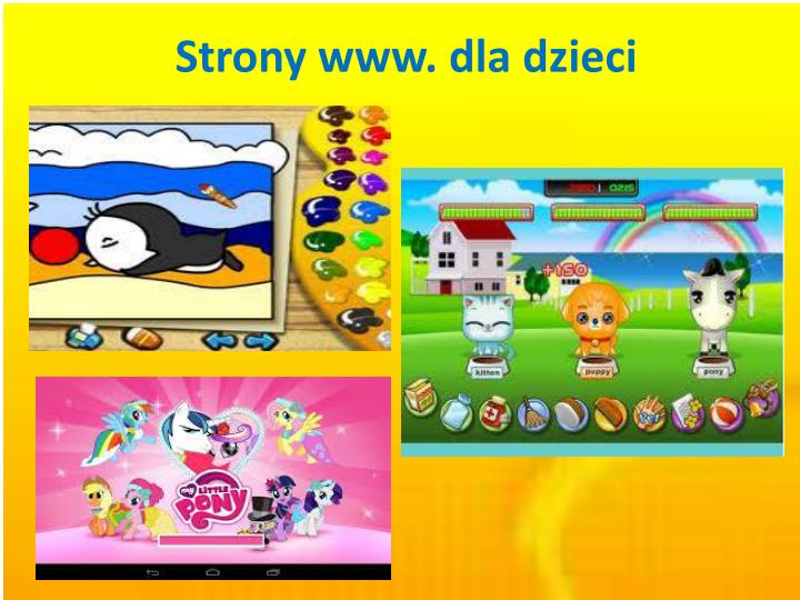 strony www d la dzieci