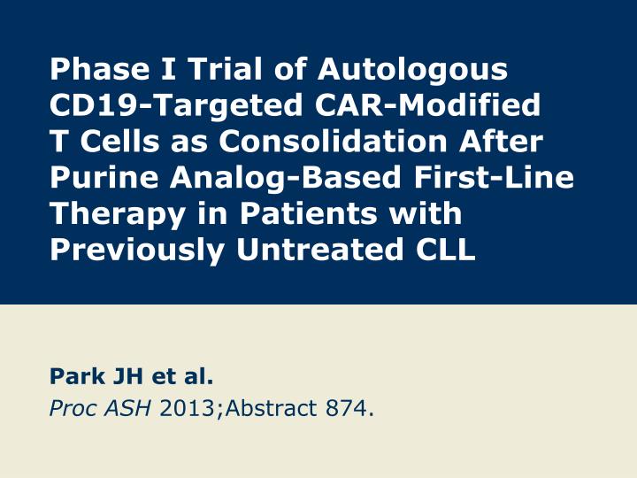 park jh et al proc ash 2013 abstract 874