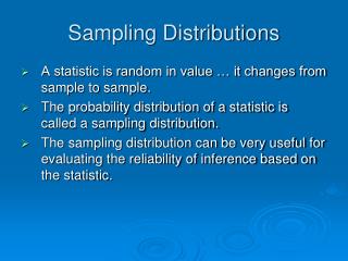 sampling distributions