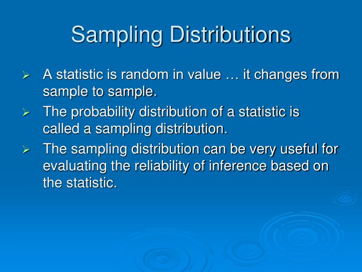 sampling distributions