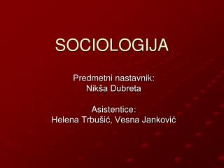 sociologija