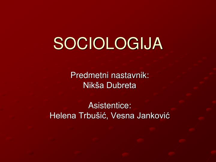sociologija