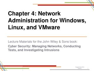 Chapter 4: Network Administration for Windows, Linux, and VMware