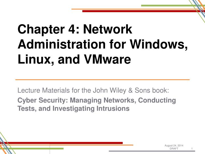 chapter 4 network administration for windows linux and vmware