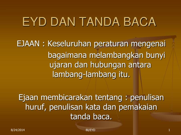 eyd dan tanda baca