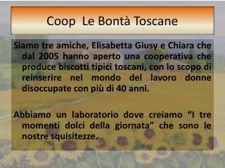 coop le bont toscane
