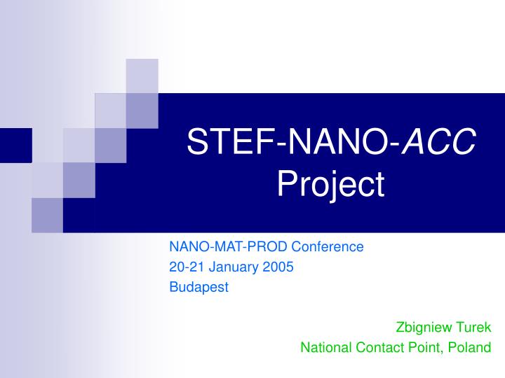 stef nano acc project