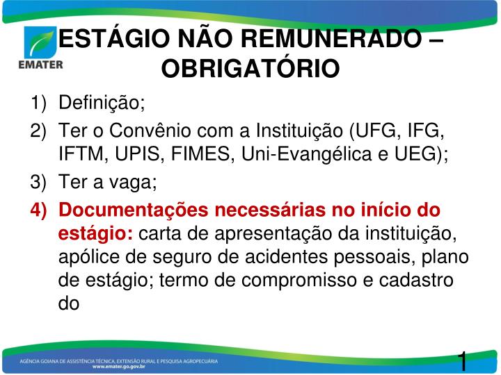 est gio n o remunerado obrigat rio