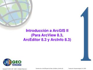 introduc ci n a arcgis ii para arcview 8 3 arceditor 8 3 y arcinfo 8 3