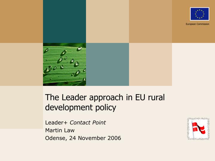 the leader approach in eu rural development policy