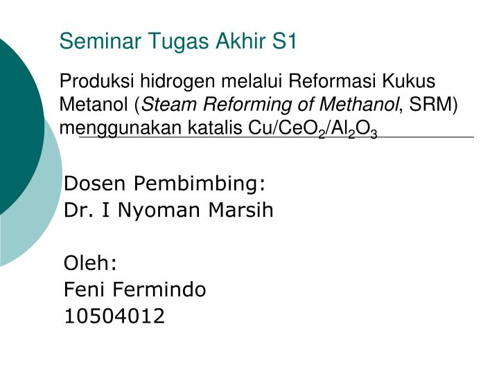 dosen pembimbing dr i nyoman marsih oleh feni fermindo 10504012