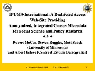 Overview: access, privacy and confidentiality for integrated census microdata of 40+ countries