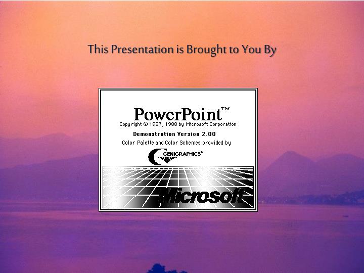 this presentation is brought to you by