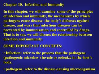 Chapter 10. Infection and Immunity