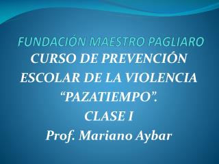 fundaci n maestro pagliaro