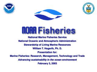National Marine Fisheries Service National Oceanic and Atmospheric Administration