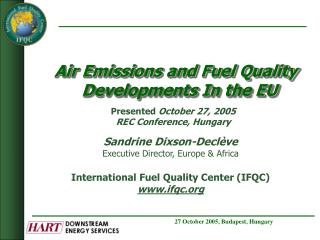 Air Emissions and Fuel Quality Developments In the EU