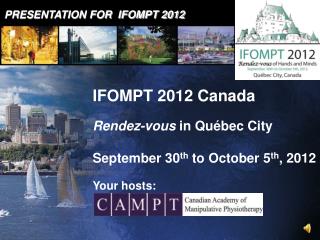 PRESENTATION FOR IFOMPT 2012