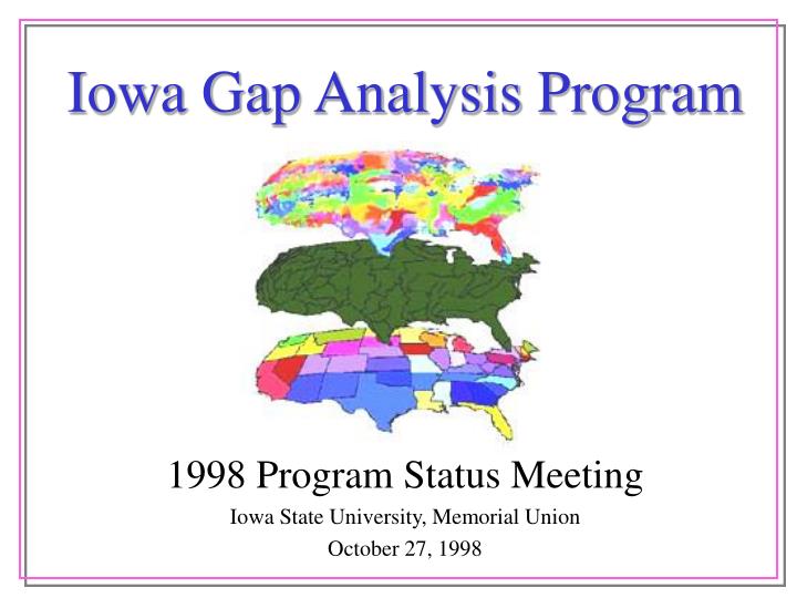 iowa gap analysis program