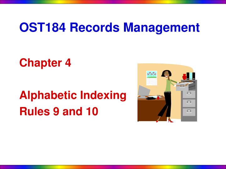 ost184 records management