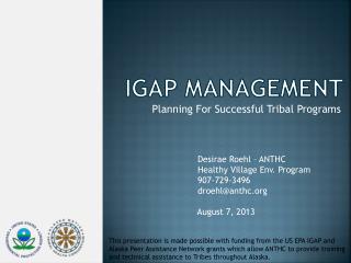 IGAP Management