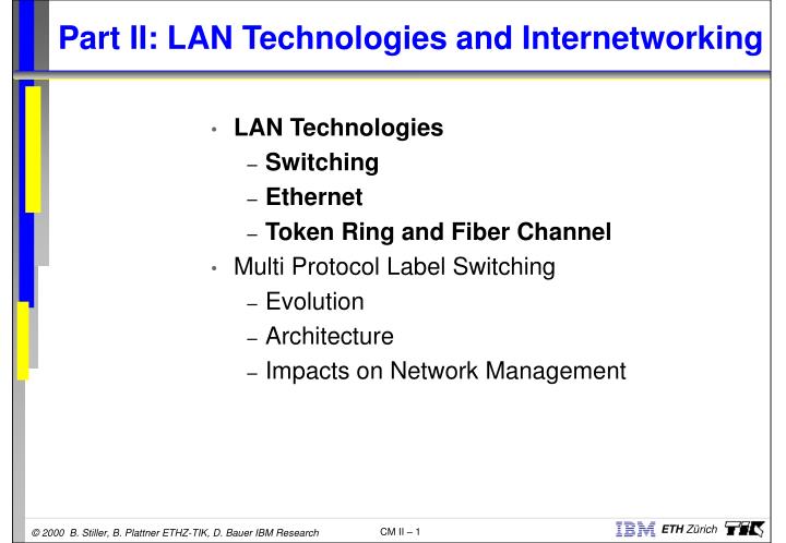 part ii lan technologies and internetworking