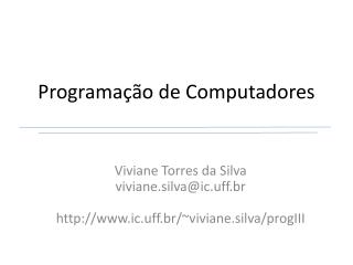 programa o de computadores