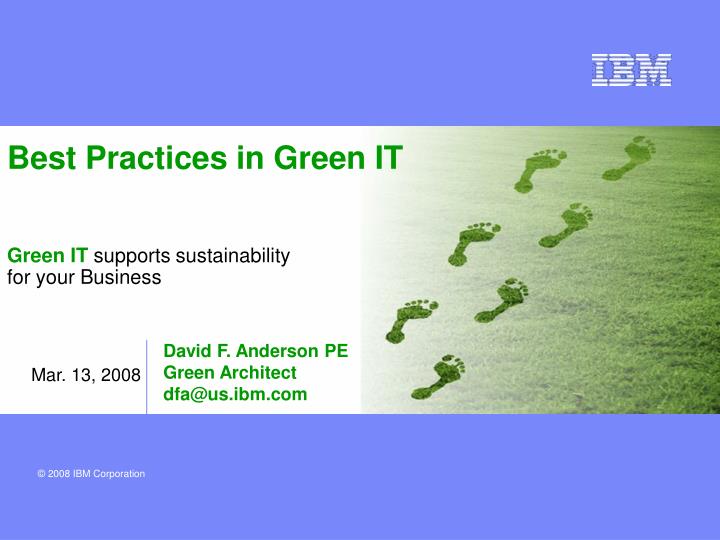 best practices in green it green it supports sustainability for your business