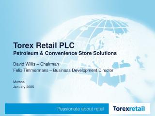 Torex Retail PLC Petroleum &amp; Convenience Store Solutions