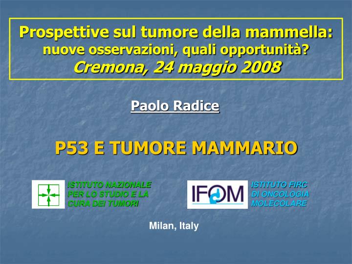p53 e tumore mammario