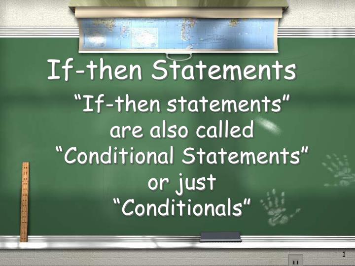 if then statements