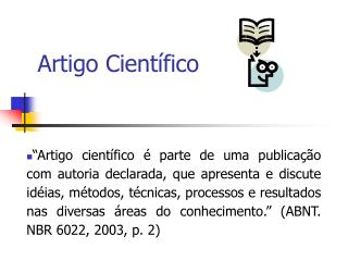 artigo cient fico