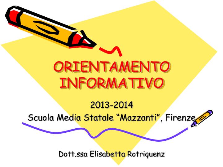 orientamento informativo